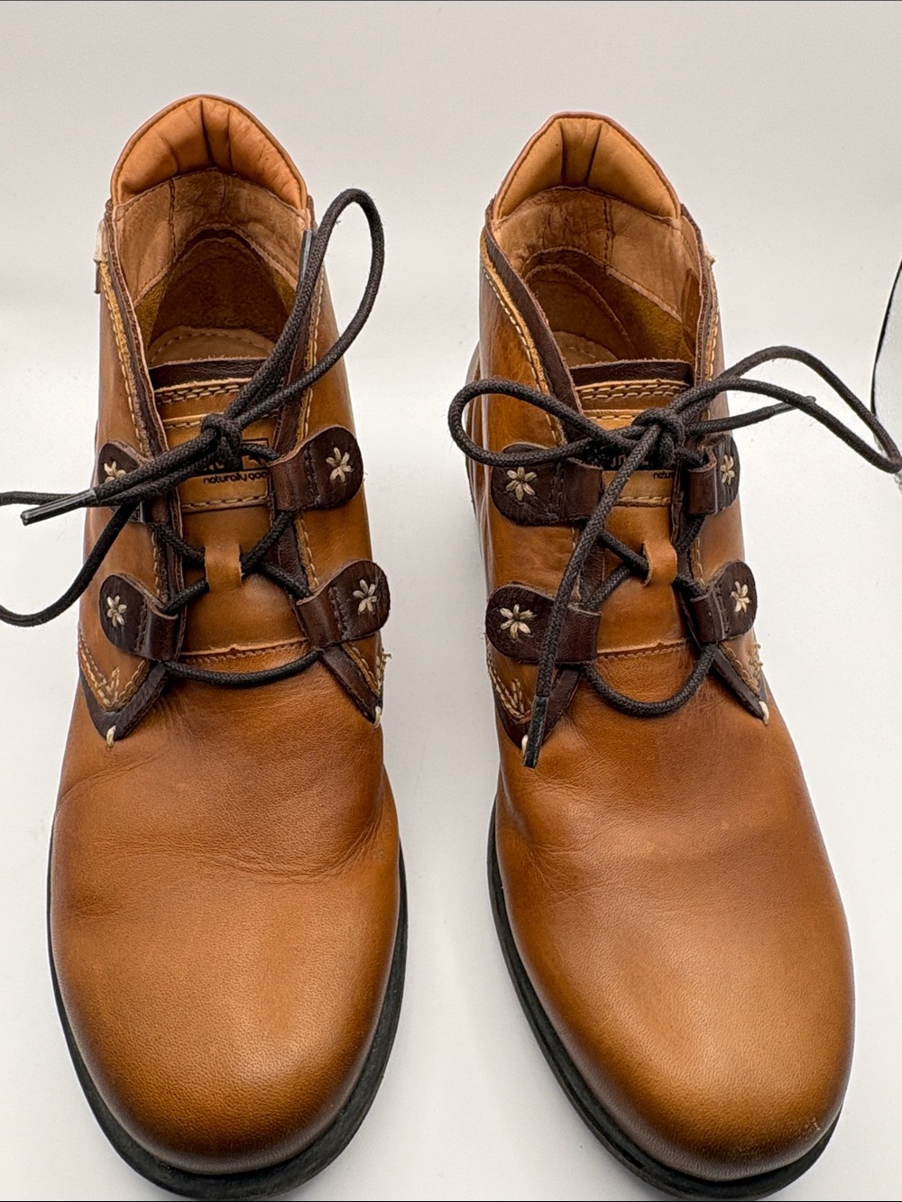 PIKOLINOS Woman’s Ordino Le Mans Leather Ankle Boot Sz 38 Brown Chukka Boot